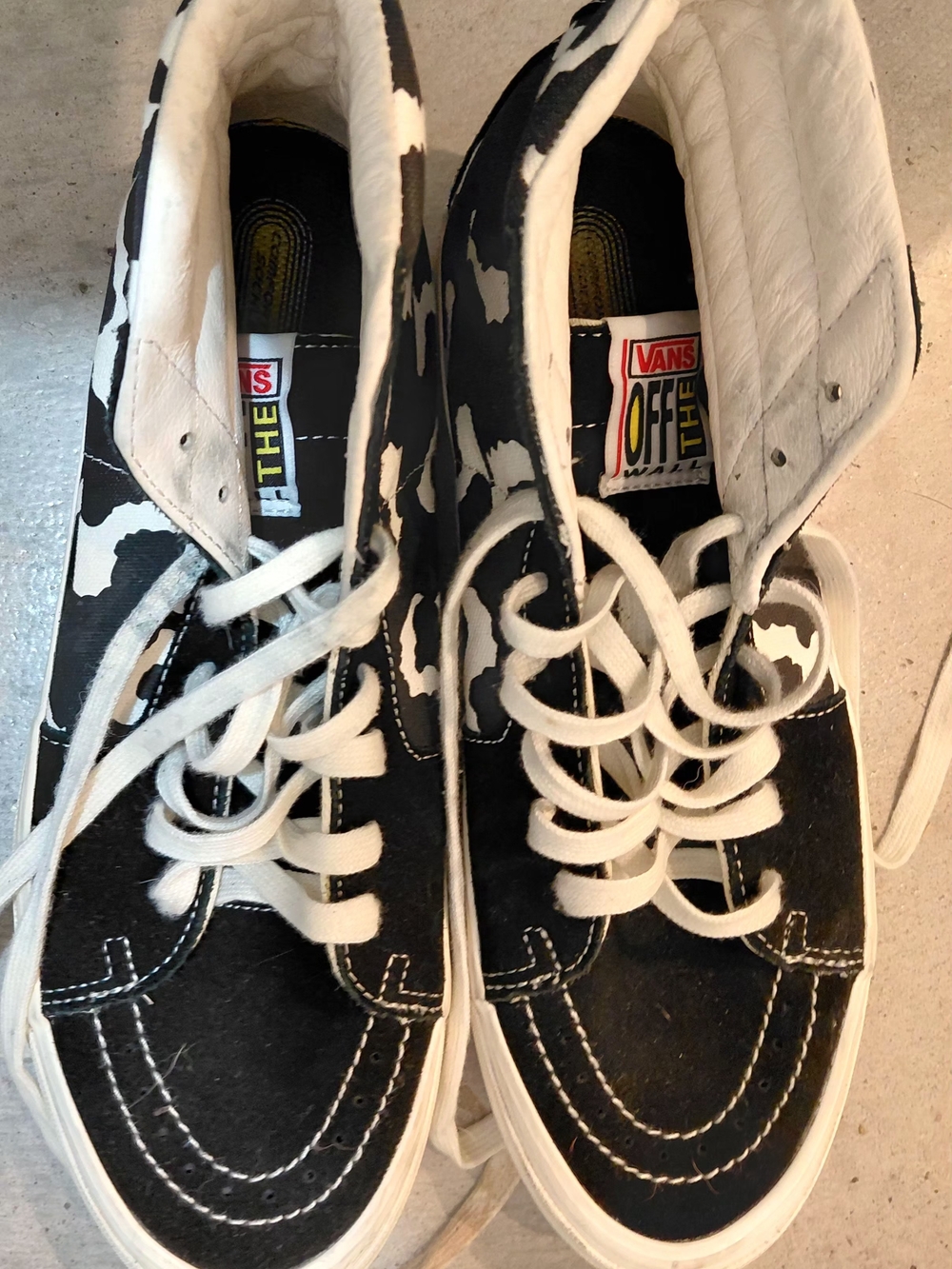 Vans Black & White High-Top Skate Sneakers